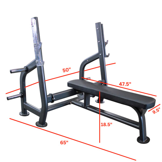 PL7324 Olympic Flat Bench Press w/ Weight Holders