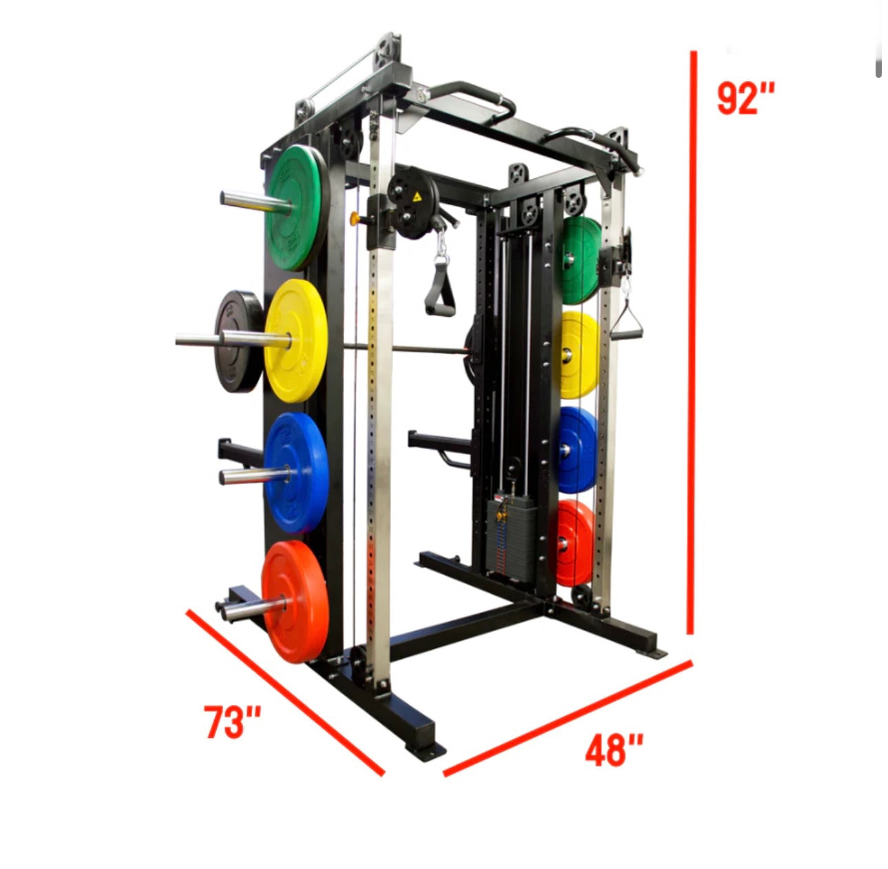 PL7320F Functional Trainer Squat Rack Double Sided