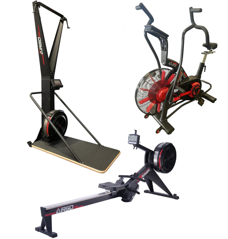 COMBO PACKAGE: AirGo AirBike + AirGo Rower + AirGo Ski Trainer